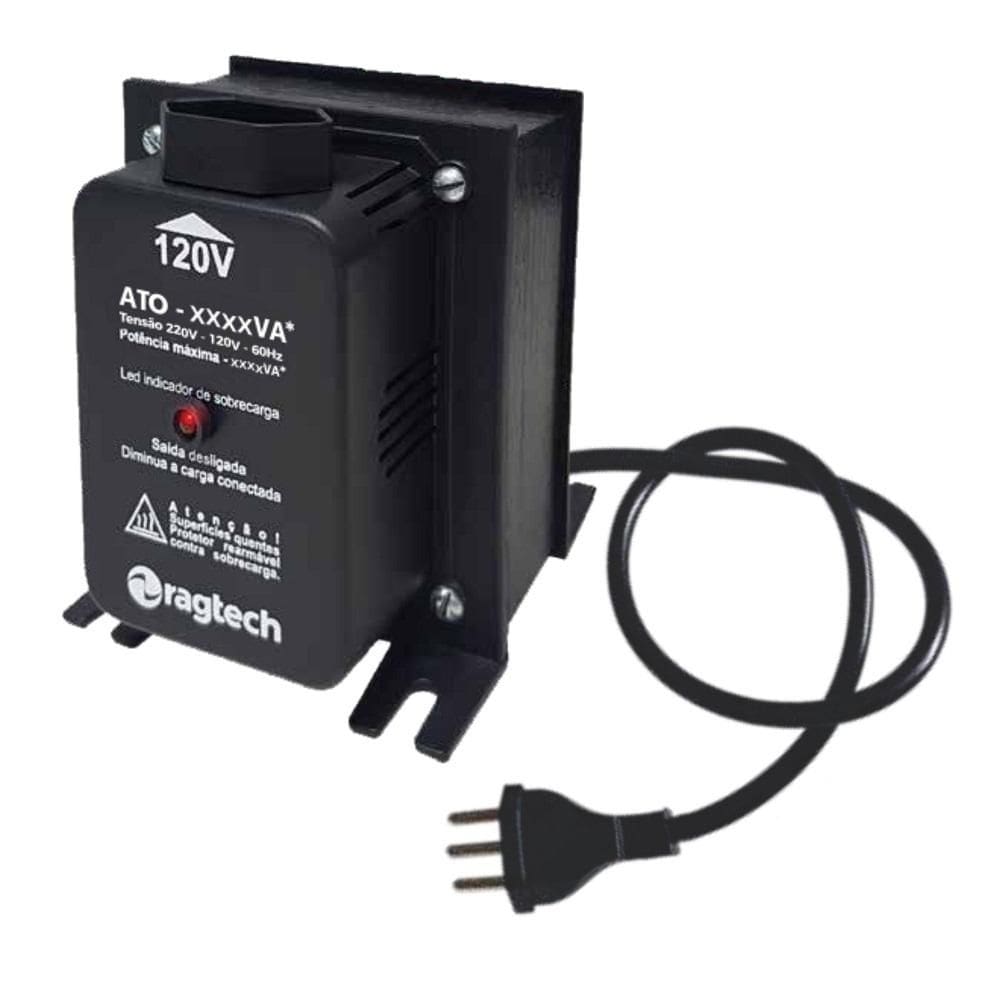 Transformador ATO 2000 entrada 220v, saída 120v, RAGTECH