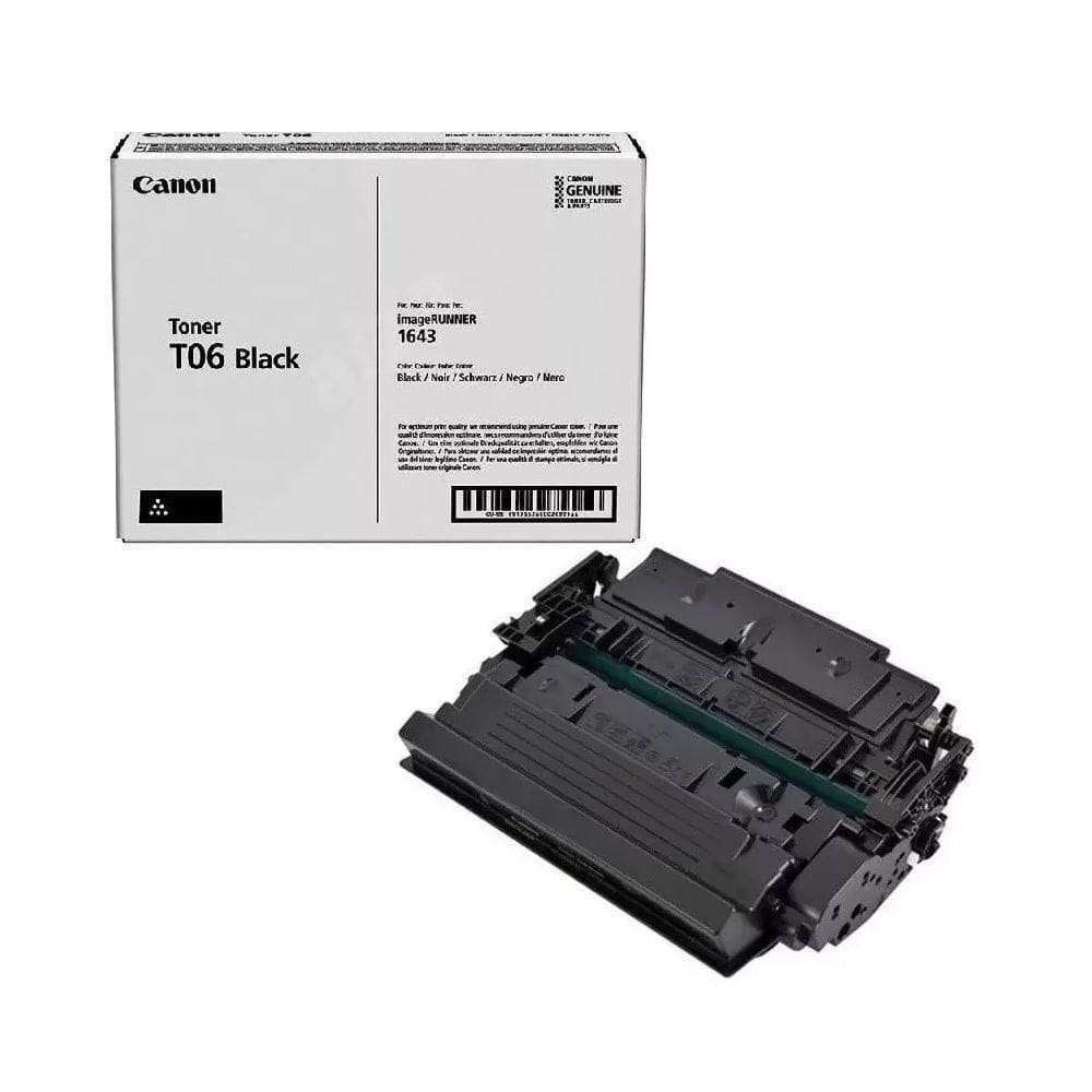 Toner Canon T06 Black Preto autêntico Imagerunner 1643 Ir1643if Ir-1643if Ir1643 20.500p