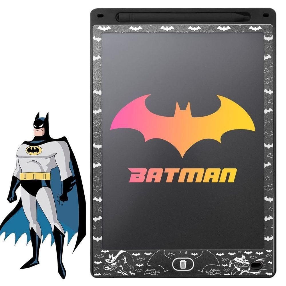 Lousa Mágica Led Batman Preto Infantil Tablet Lcd + Caneta autêntico Menino Qualidade Premium Preta