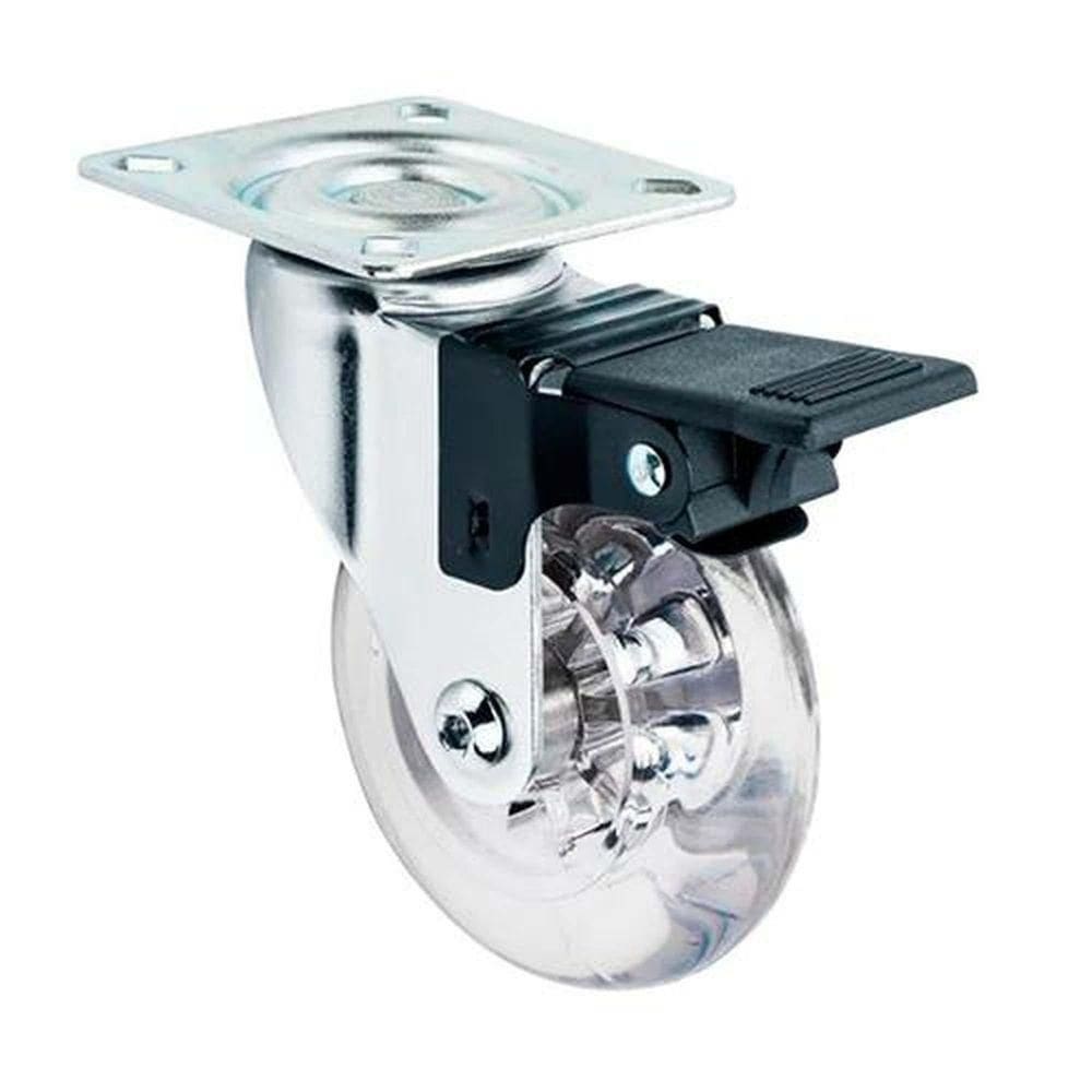 Rodízio Gel 100mm Giratório C- Freio P- Pisos Sensíveis - Dtools