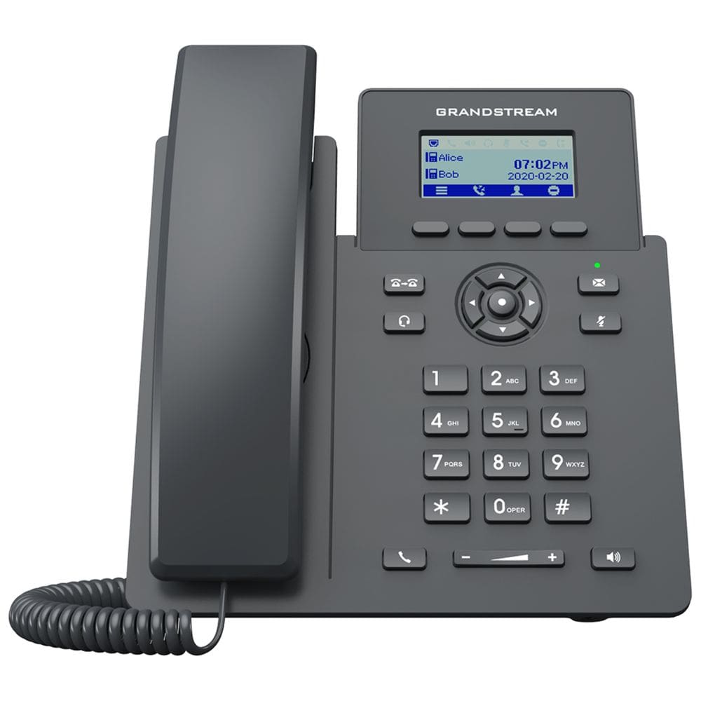 Telefone IP GRP2601P Grandstream 2 Linhas e contas SIP 10/100 POE Sem Fonte
