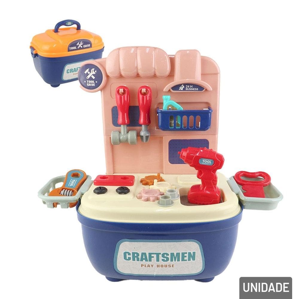 KIT Ferramentas Infantil 24 Peças com Maleta Color