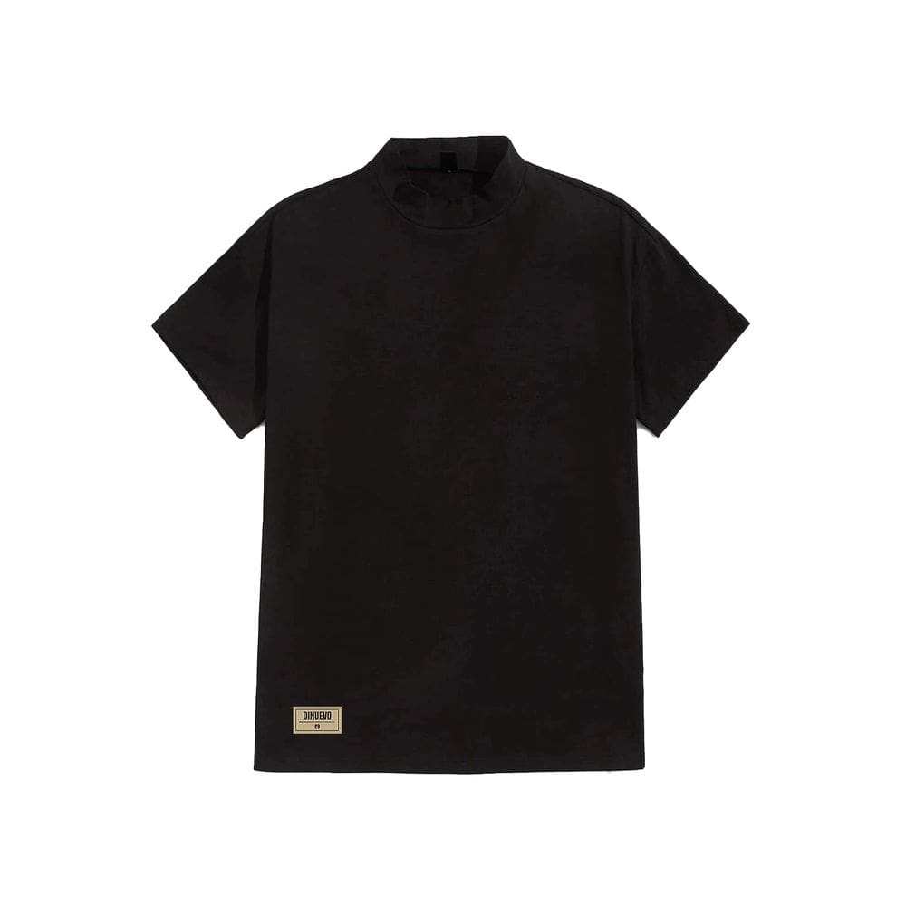 Camisa Oversized Gola Alta Streetwear Black DNV