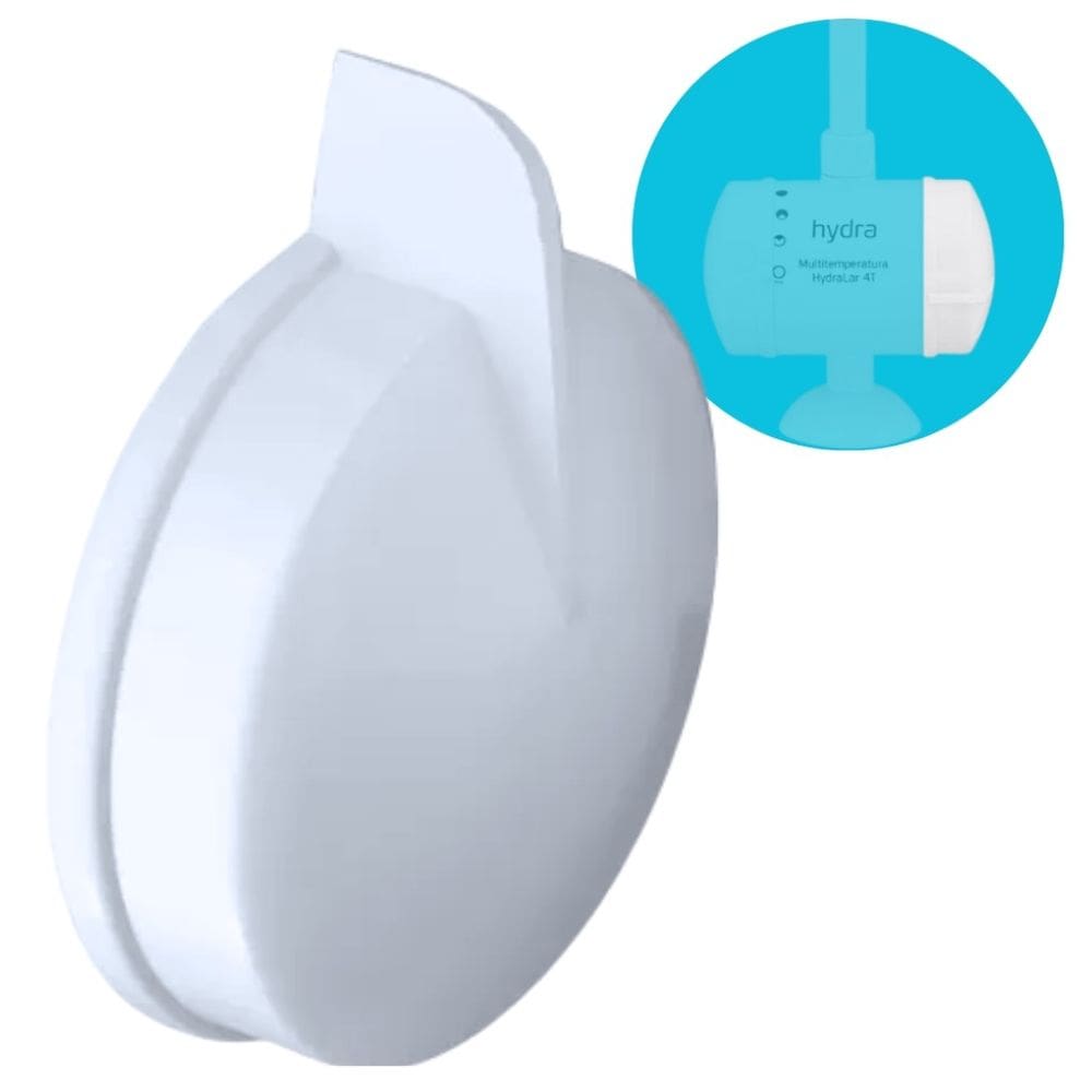 Manopla Tampa Registro Hydralar Branca autêntico Hydra