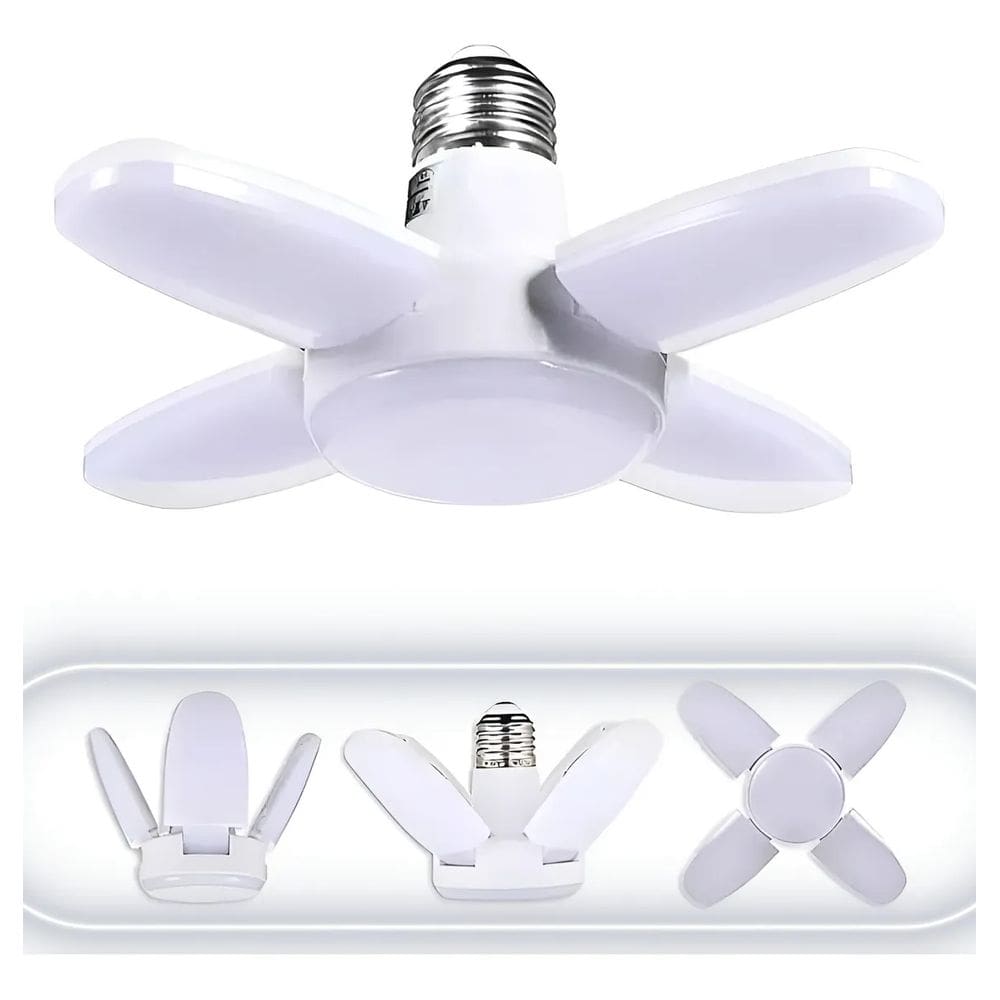 Lâmpada Led 28w 4 Pétala Dobrável Luminária Bivolt Forte