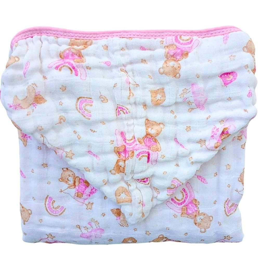 Toalha Banho Infantil Criança Grande Toalhão Banhão Fralda Soft c/ Capuz de Algodão