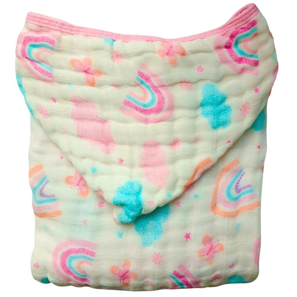 Toalha Banho Infantil Criança Grande Toalhão Banhão Fralda Soft c/ Capuz de Algodão