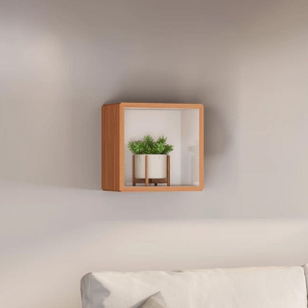 Nicho Quadrado 100% MDF TB155 Freijó Off White Dalla Costa