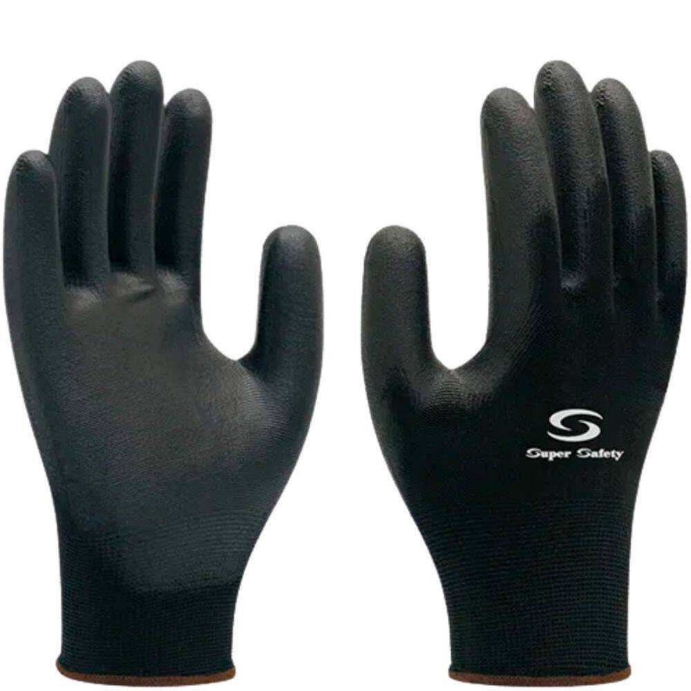 Luva PU 1003 Multitato Preta Super Safety CA 32034