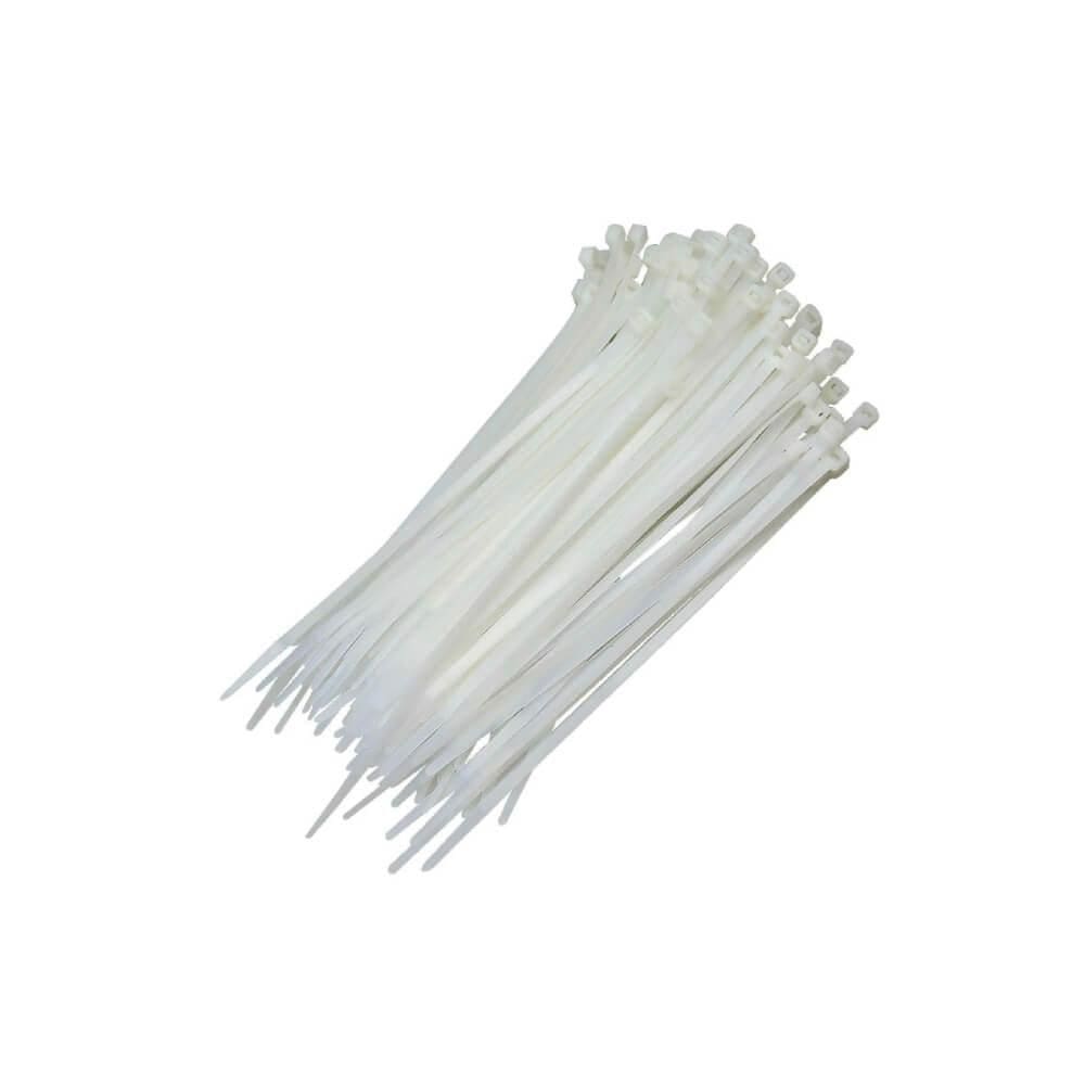 Abraçadeira de Nylon Hulter 400 X 4,8mm com 50 Peças Branca