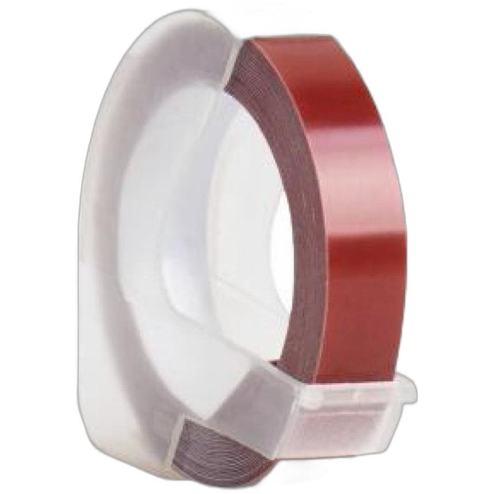 Kit 10 Fitas Vinil Compatível Dymo Manual 3Dma25 Marrom 9Mm