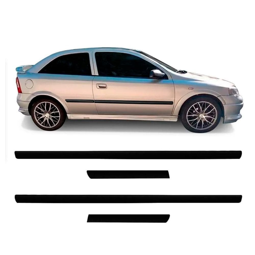 Friso Lateral Gm Astra 1998 A 2012 2 Portas Preto