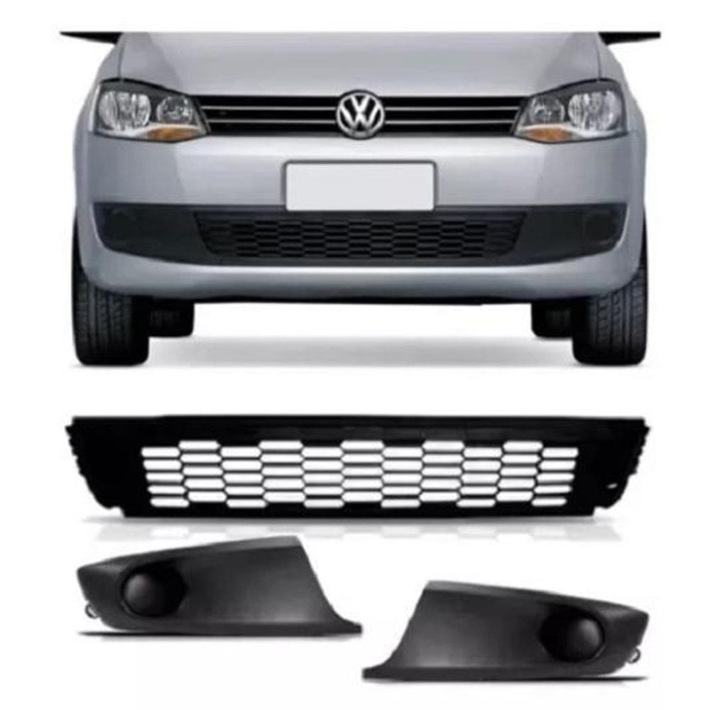 Grade Central Parachoque Dianteiro Fox 2010 11 2012 13 2014