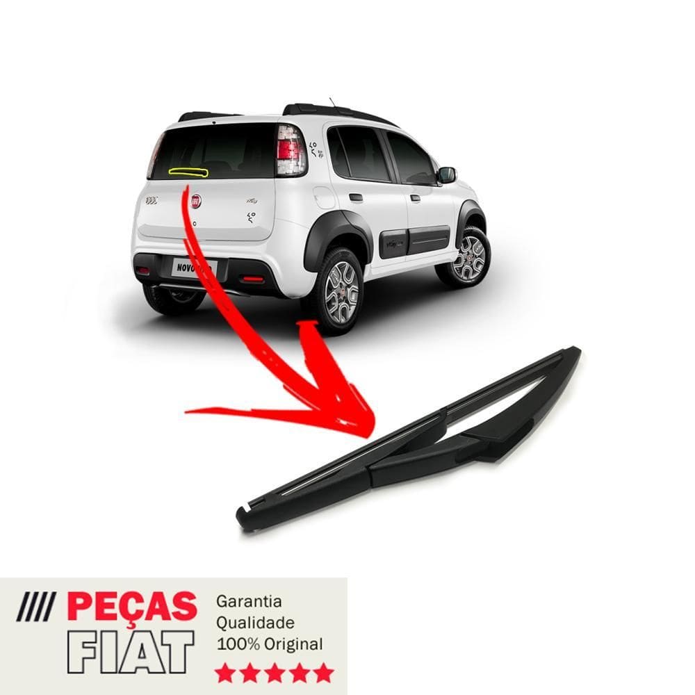 Palheta Limpador Traseira Novo Uno Mobi Fiat