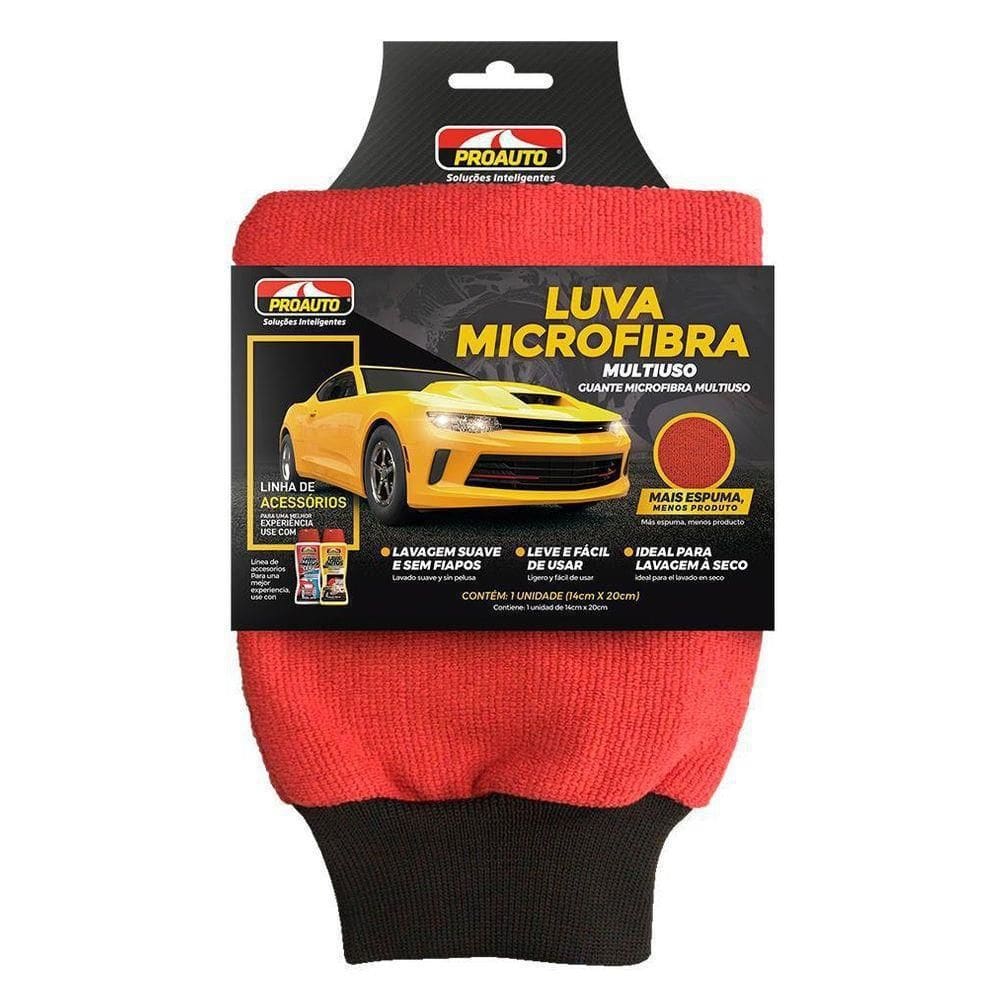 Luva Micro Fibra Com Punho - Proauto