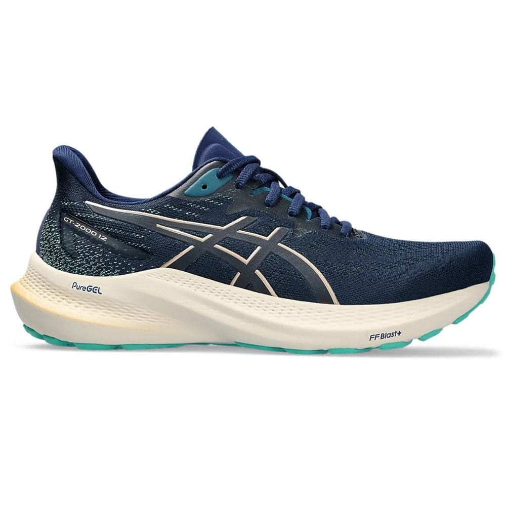 Tênis Asics Gt-2000 12 Feminino - Azul+Bege
