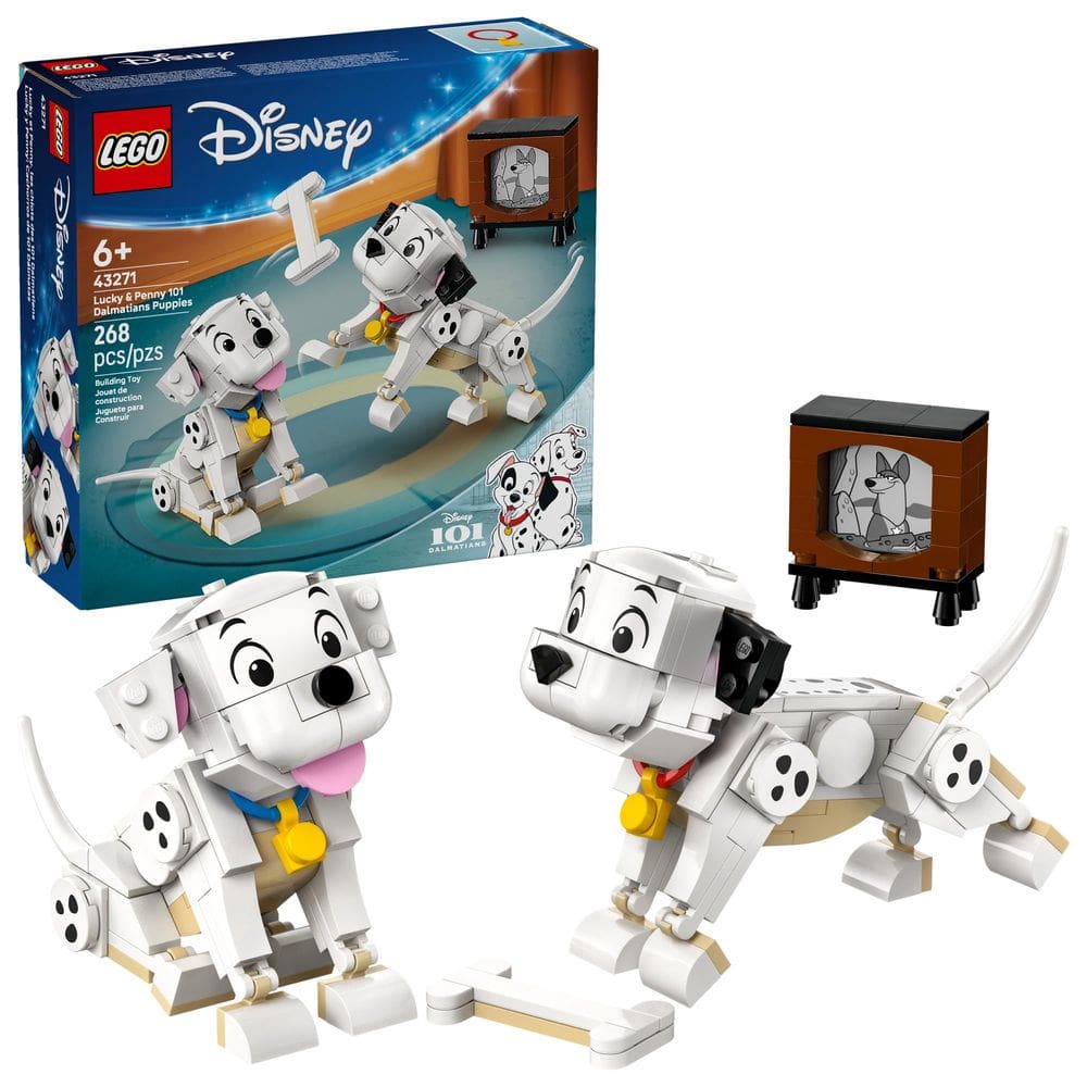 Brinquedo LEGO Disney Lucky & Penny 101 Dálmatas: filhotes de 6 anos ou mais