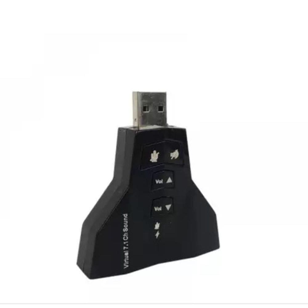 Adaptador De Som Audio Usb 7.1 Para Pc/Ps3/Notebook Headset
