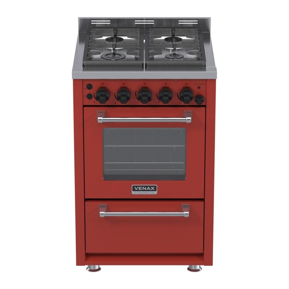 Fogao 4 Bocas Venax Temis Vermelho Glp