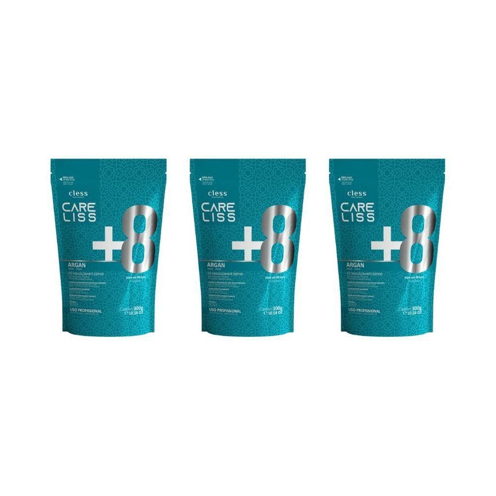 Po Descolorante Care Liss Oleo De Argan 300G - Kit Com 3Un