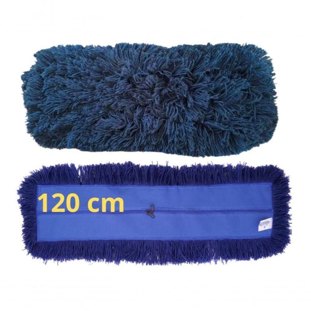 2 Und Refil Mop Pó Cabeleira Piso Seco Profi 120cm Starclean