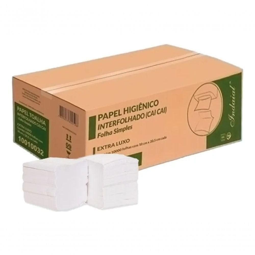 Papel Higiênico Interfolhado Cai Cai Folha Simples 10000 Uni