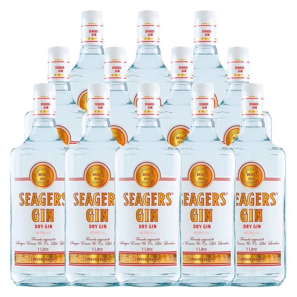 Gin Nacional Seagers Dry Gin 1l 12 Unidades
