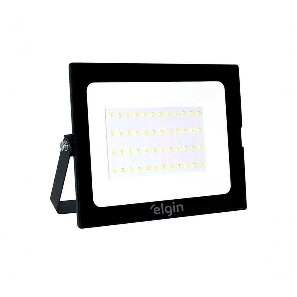Refletor Led Elgin 50w 6500k Preto