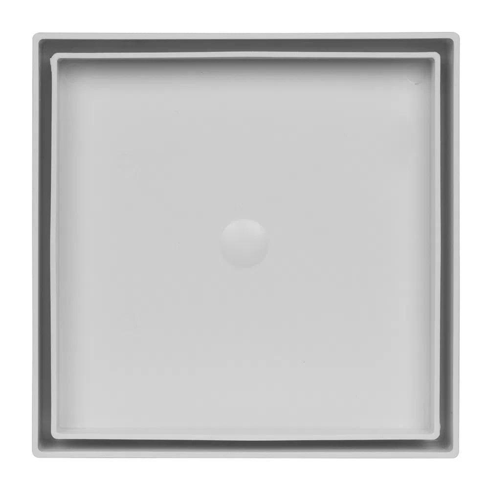 Ralo Oculto Quadrado Universal De 15X15Cm Branco Astra