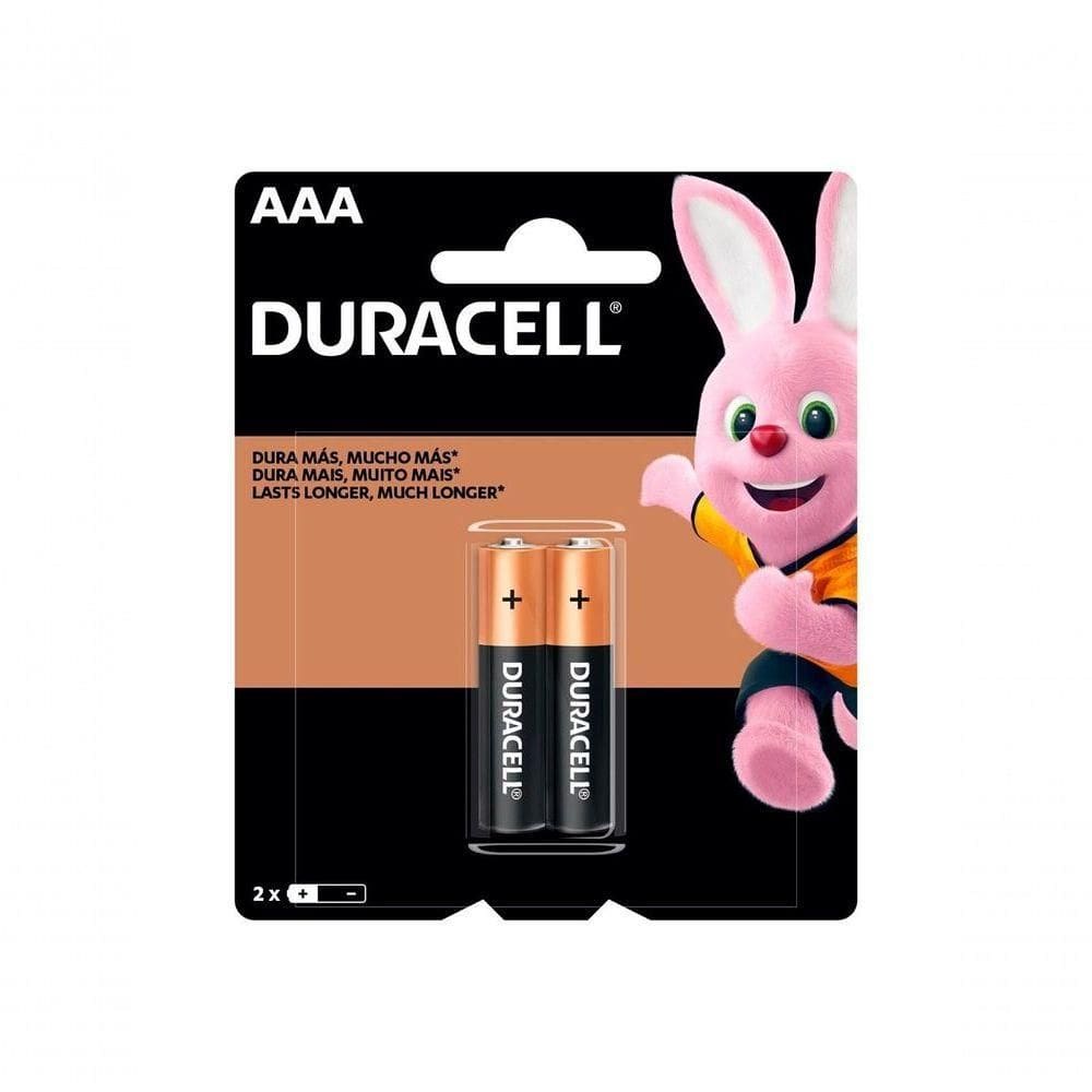 Pilha Alcalina 1,5v Aaa Mn2400 (com 2 Pilhas) Duracell