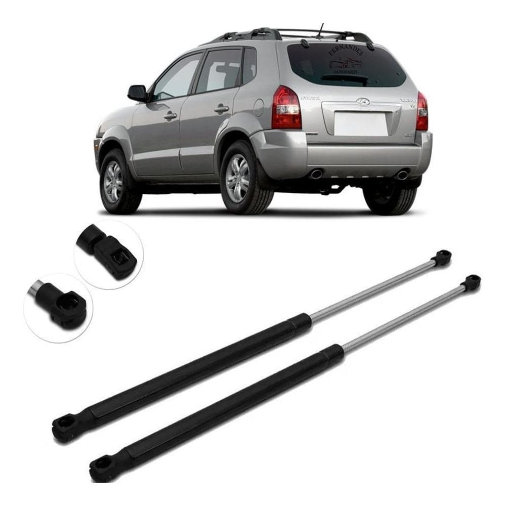 Par Amortecedor Tampa Traseira Tucson 2005 2006 2007 2008