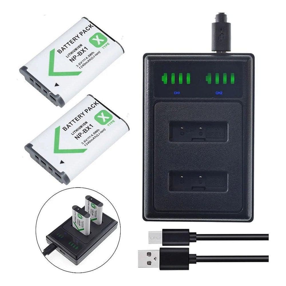 Kit 1X2 Baterias Np-Bx1 Para Sony Cyber-Shot Dsc-Hx50V Hx60V