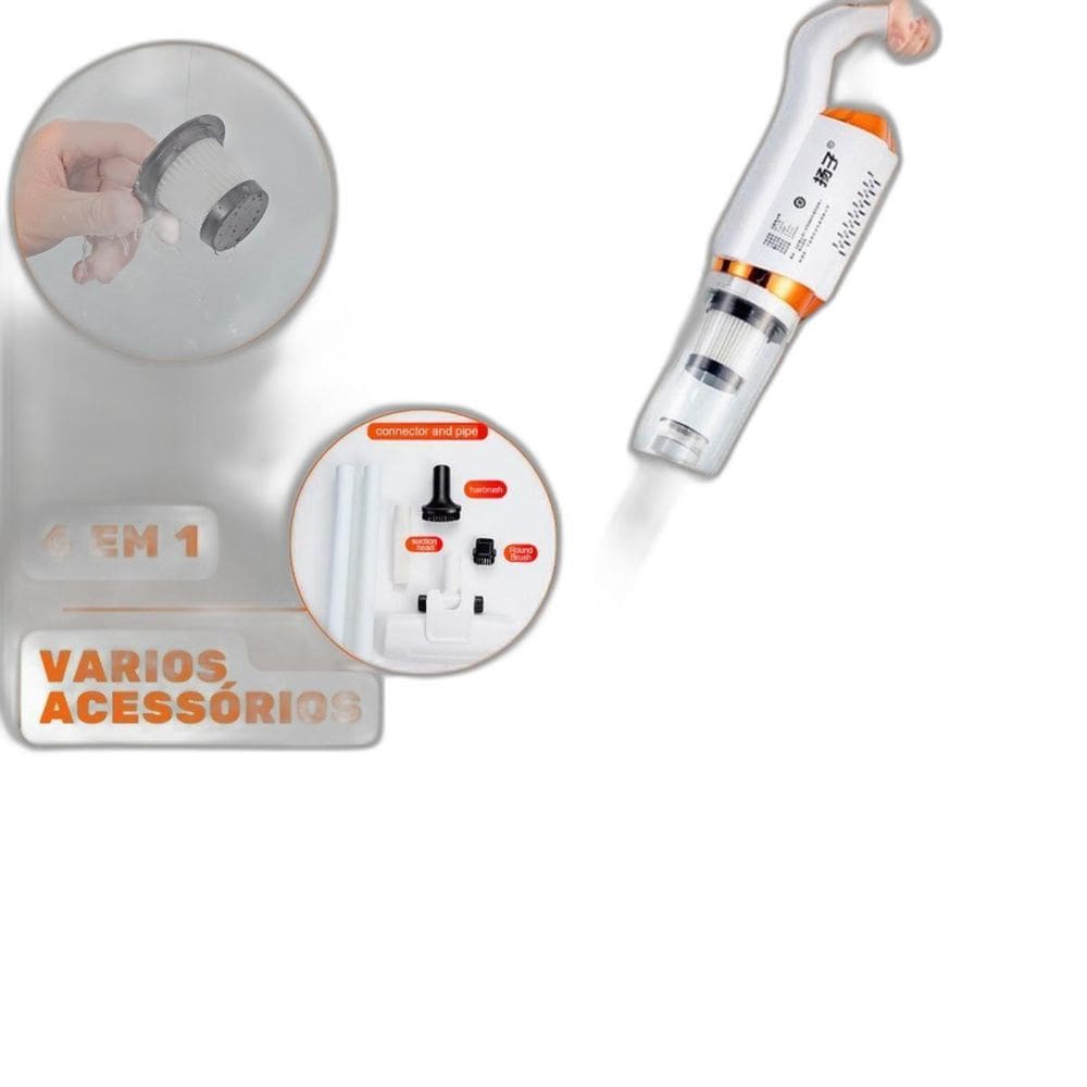 Aspirador De Pó Portátil 3 Em 1 Usb Versatilidade Garantida