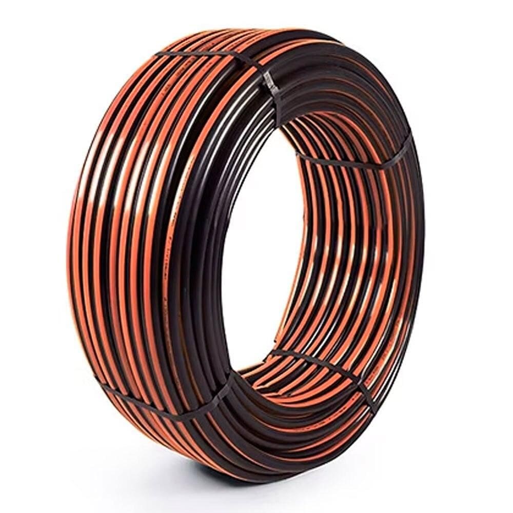 Mangueira Mangueplast para Irrigação Preto com Laranja, 1” x 2,5 mm