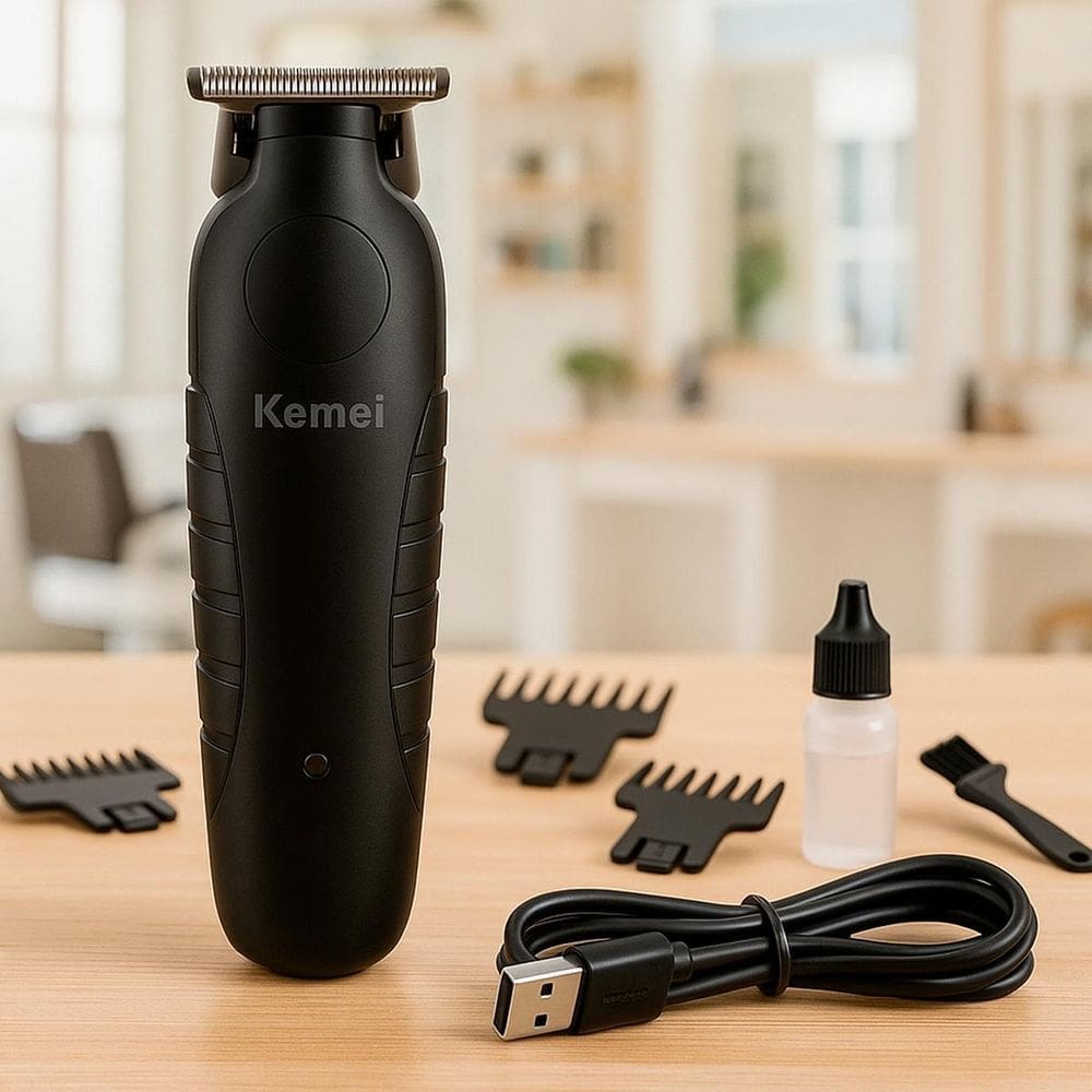 Kemei Recarregável Para Acabamento De Barba