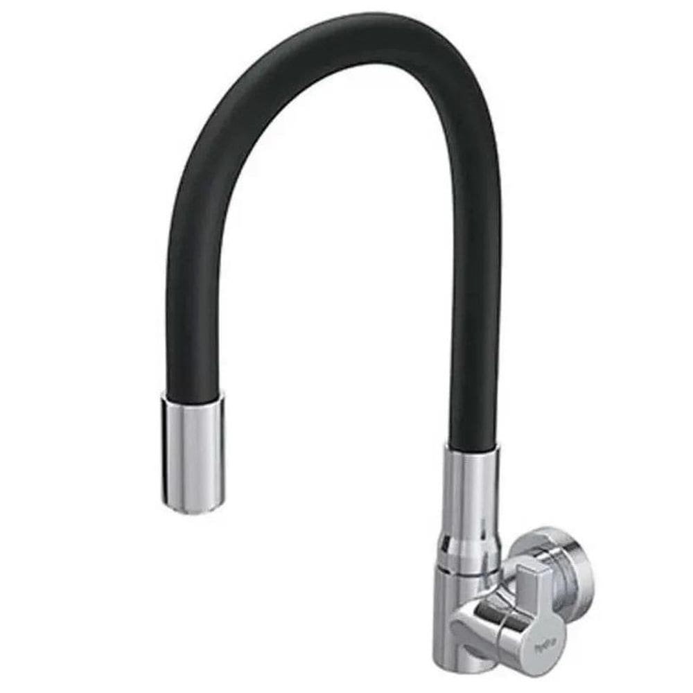 Torneira Parede Flexível Gourmet Preta Hydra