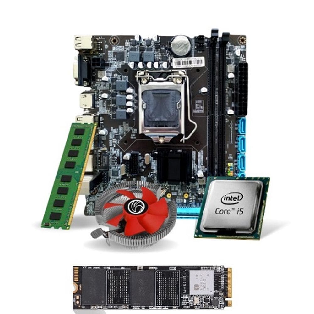 Kit Pl Mãe H110 + Proc. I5 6500 + Mem. 32gb Ddr4 + Cooler + M.2 512gb