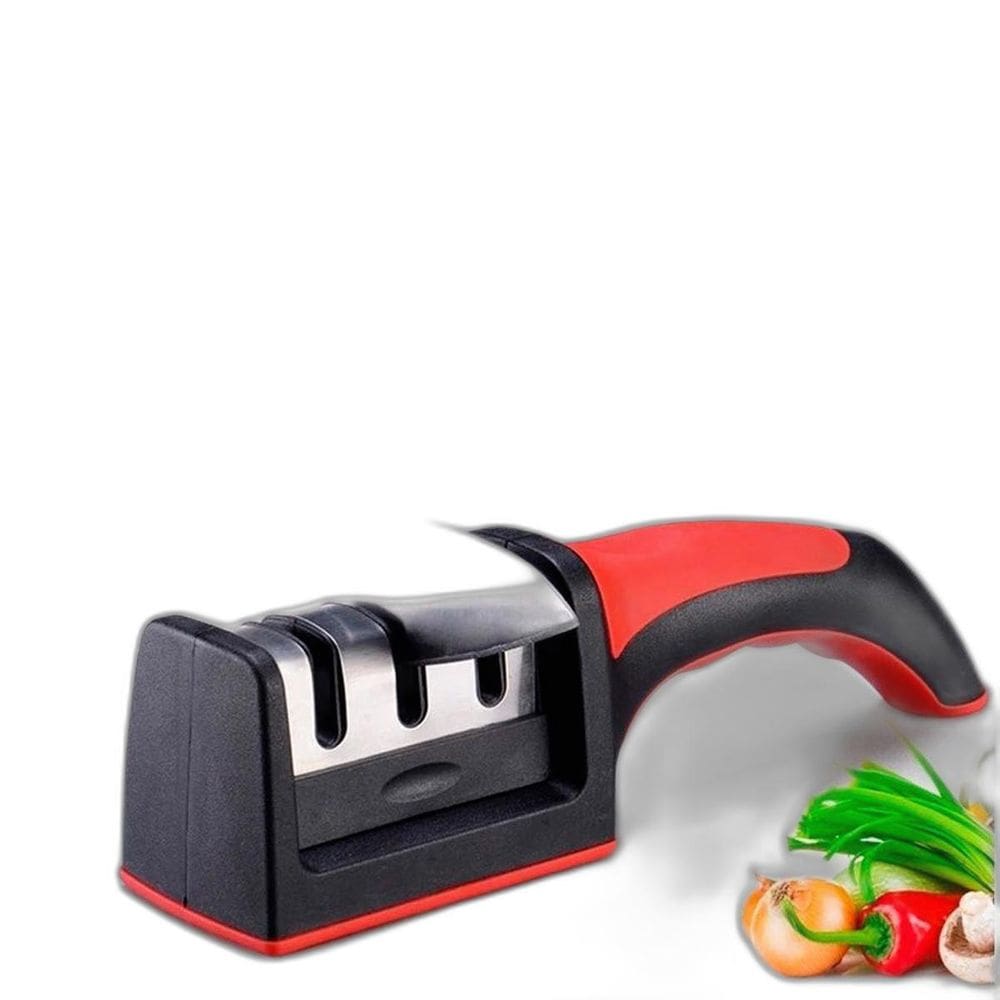 Afiador Amolador De Facas 3 Em 1 Profissional