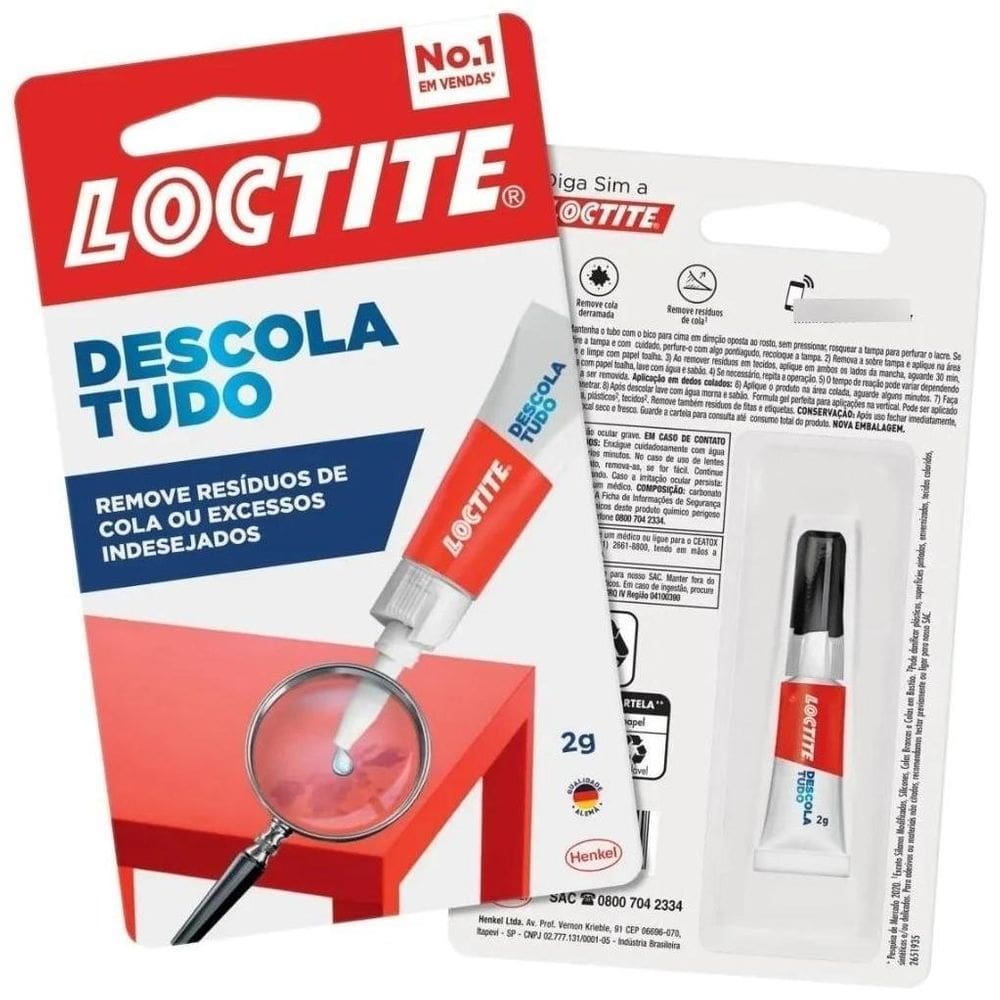 Descola Tudo Removedor De Cola 2G Loctite Tira Super Bonder