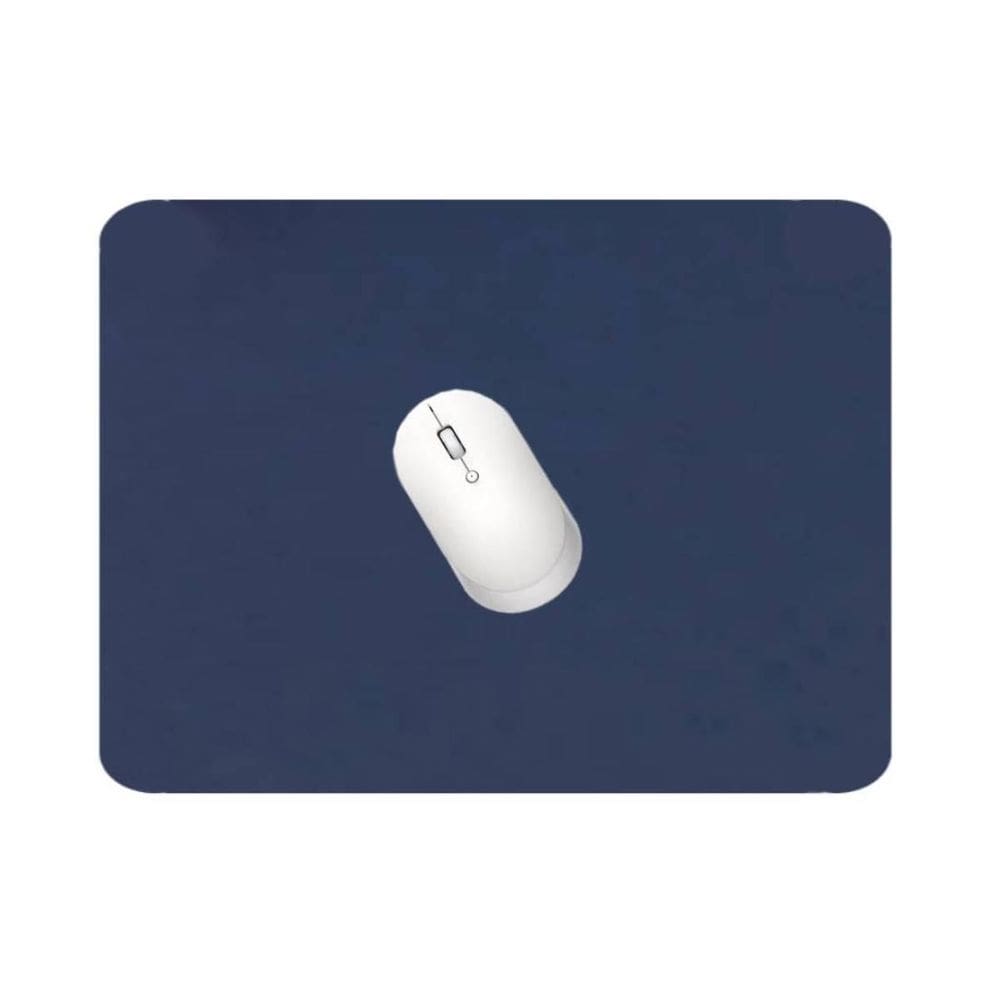Kit 10 Mouse Pad 25X20Cm Couro Eco Impermeável Azul Marinho