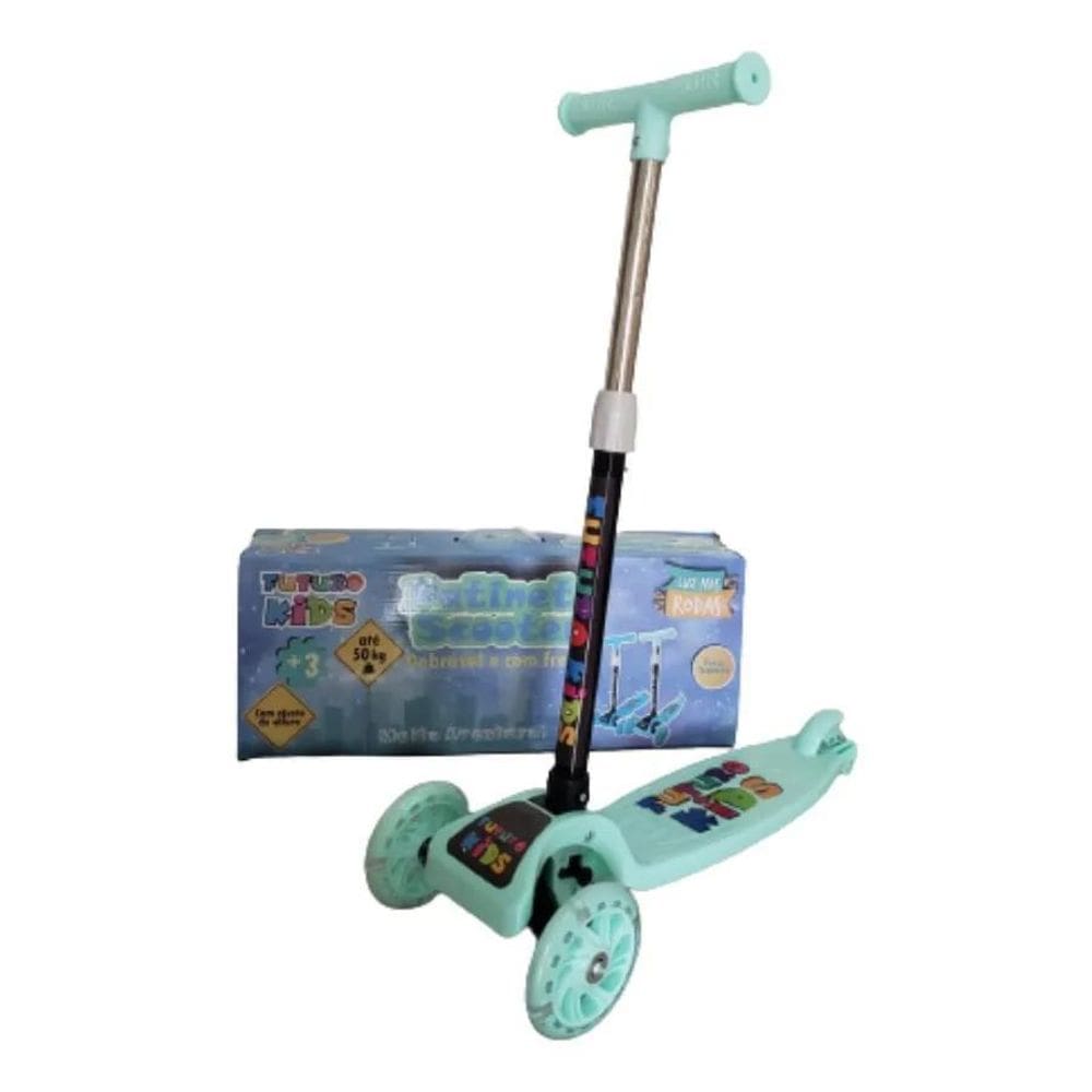 Patinete Infantil 3 Rodas Dobrável Ajustável