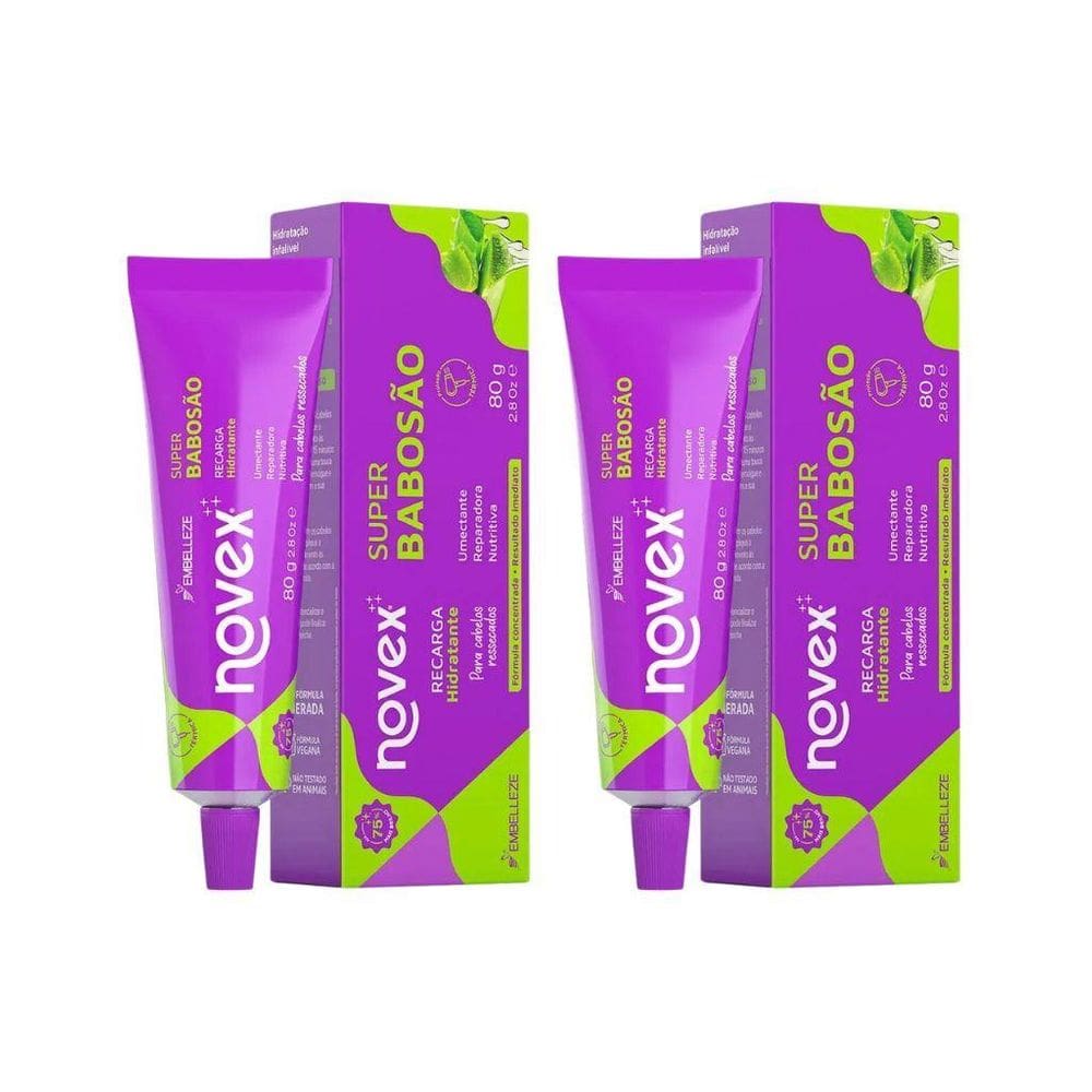 Recarga Novex 80G Super Babosão - Kit Com 2Un