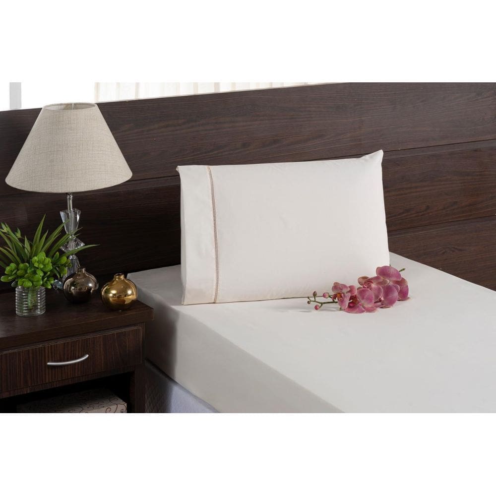 Jogo De Lençol Macio Solteiro 2 Peças 100% Algodão Palha