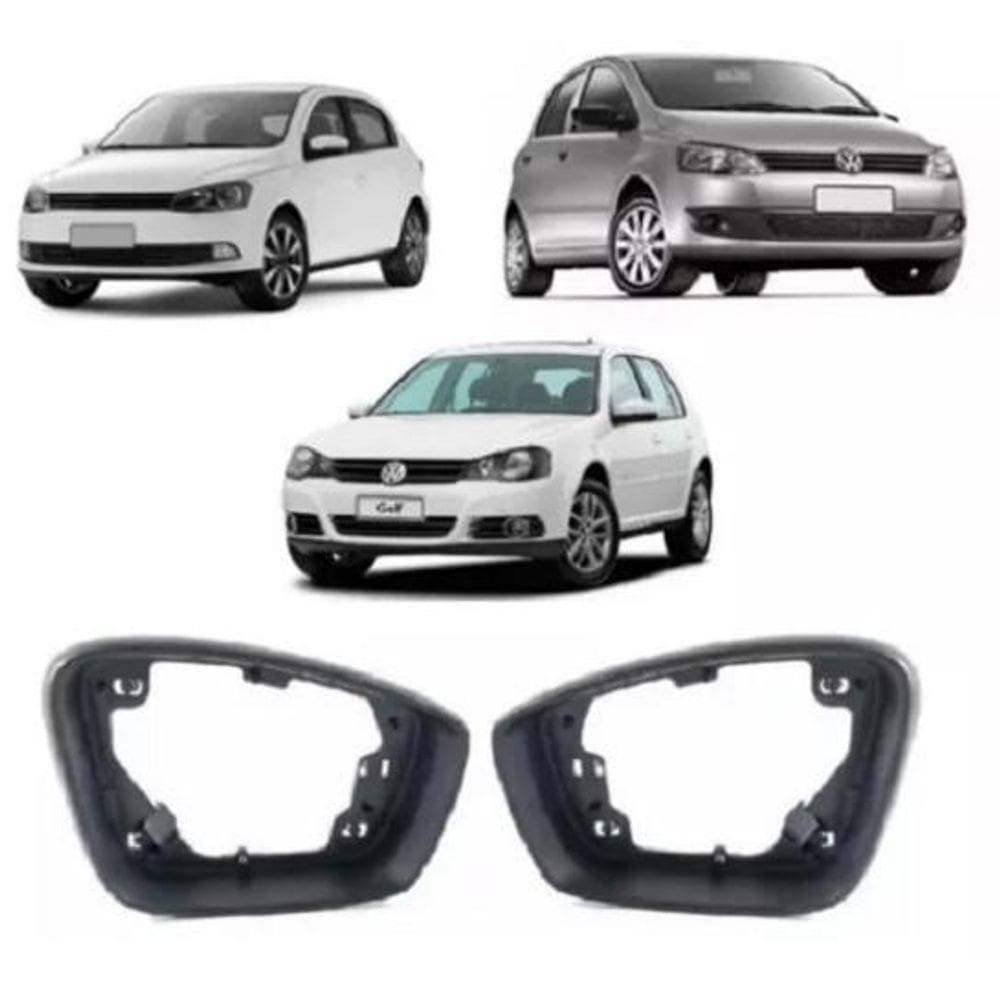 Par Moldura Retrovisor Sem Furo Fox Polo Up Saveiro G6