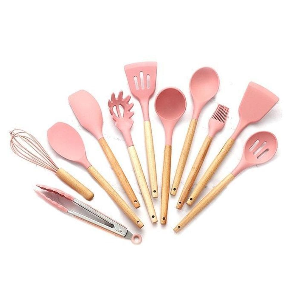 Kit Utensílios De Cozinha De Silicone - 12 Peças