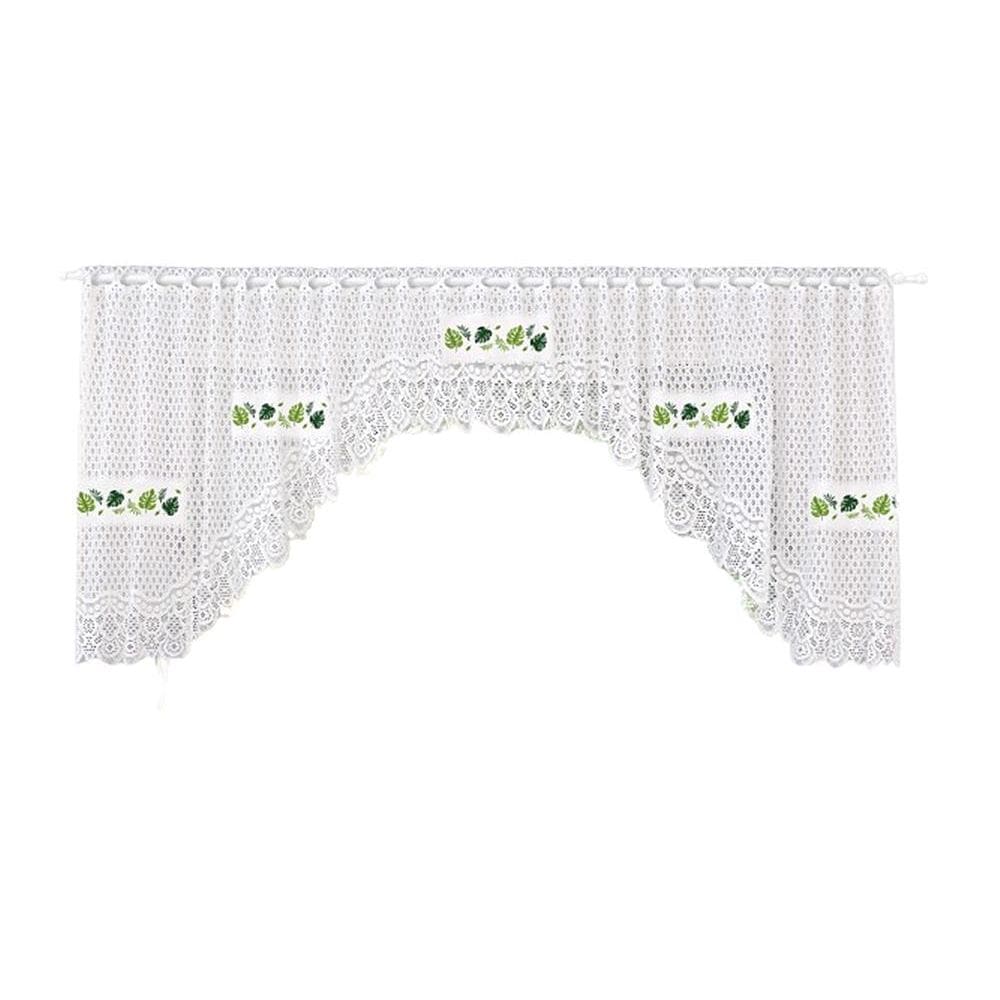 Cortina Bando Renda Cascata Cozinha Costela Adão 3,15X0,95