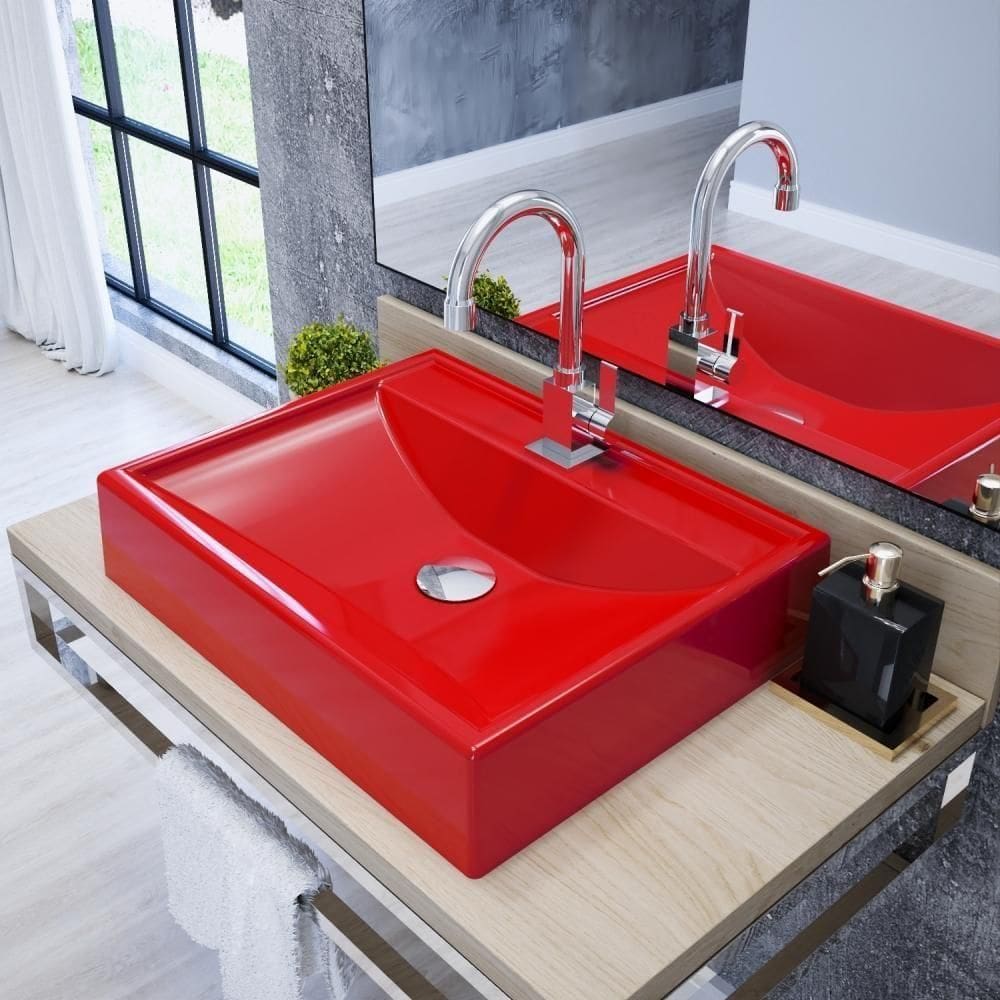 Kit Cuba Rt49 Com Válvula Click 1``g + Sifão Pvc + Flexível Vermelho
