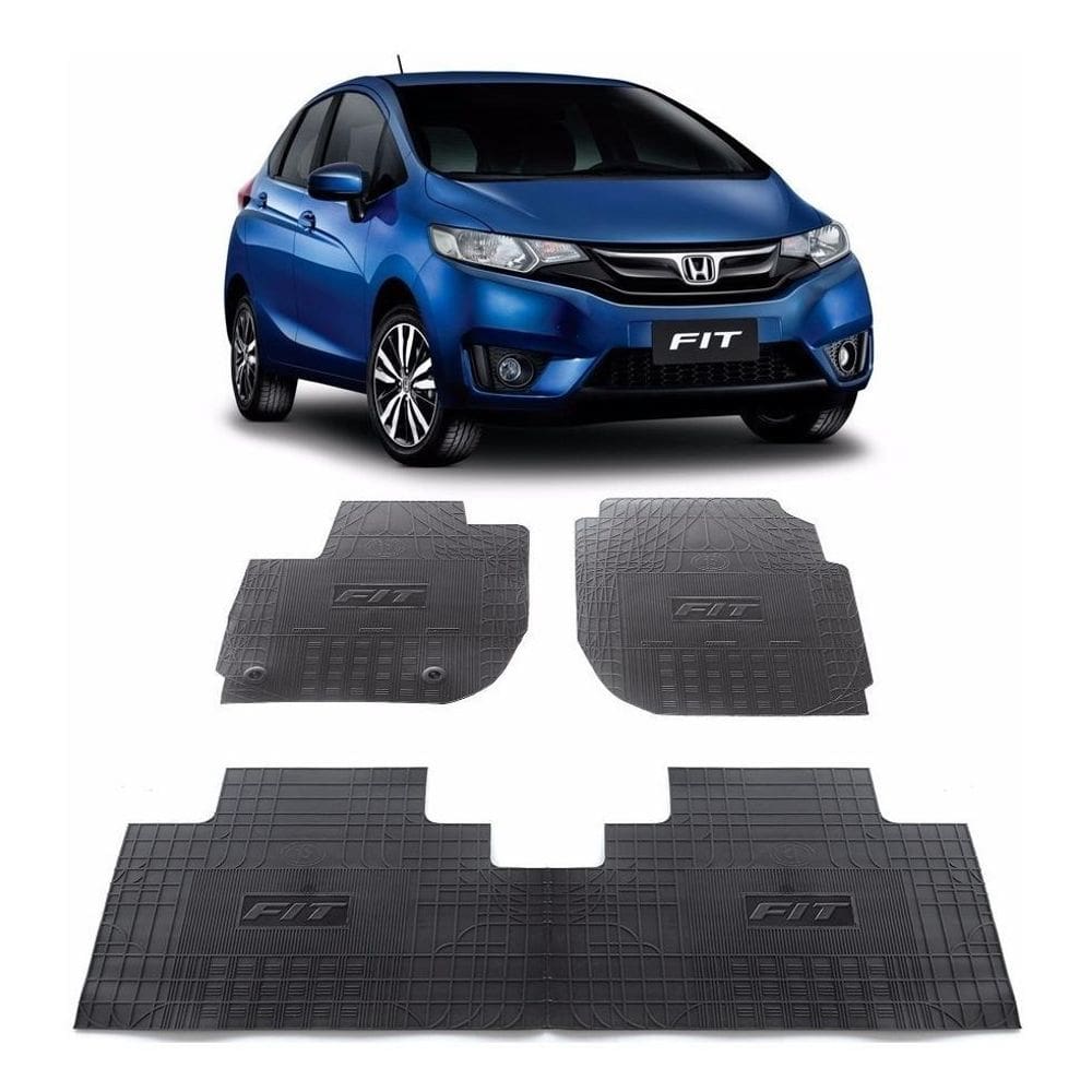 Jogo Tapete Interno Reforçado Honda New Fit 2015 E 2016