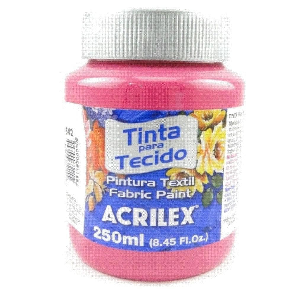 Tinta De Tecido Acrilex 250Ml Rosa Escuro Ref 542