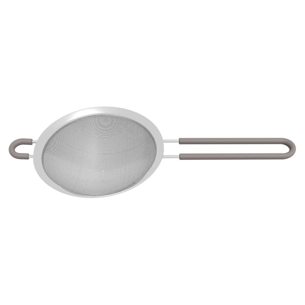 Peneira Tramontina Softta em Aço Inox com Cabo de Polipropileno Cinza 16 cm